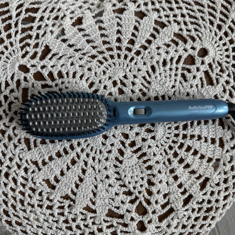 BaBylissPRO Nano Titanium Ionic Thermal Paddle Brush Flat Iron, New, Working - Picture 5 of 6